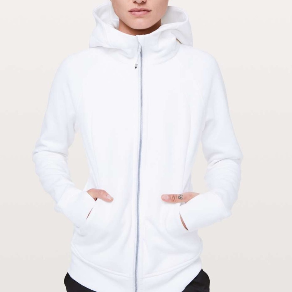 Lululemon Athletica Women's White Full-Zip Hoodie
